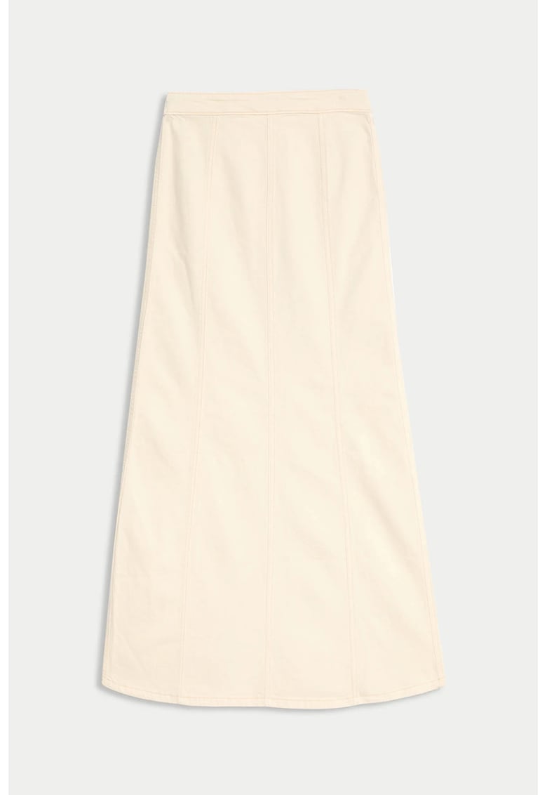 Fusta maxi din denim cu croiala evazata