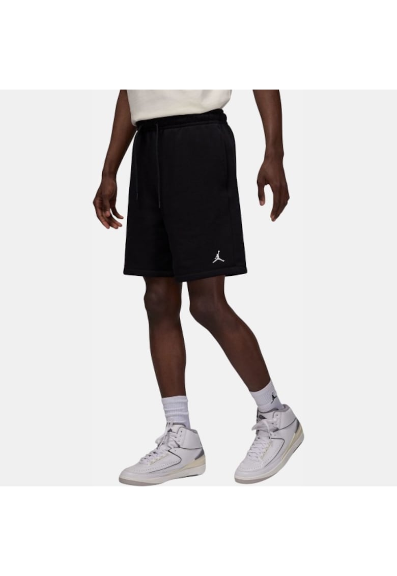 Pantaloni scurti sport barbati - Fleece - Negru