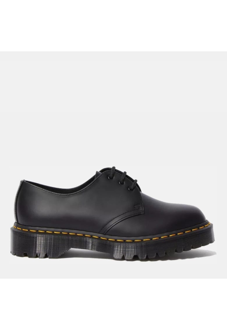Pantofi unisex Bex Smooth - piele - negru - talpa din cauciuc -