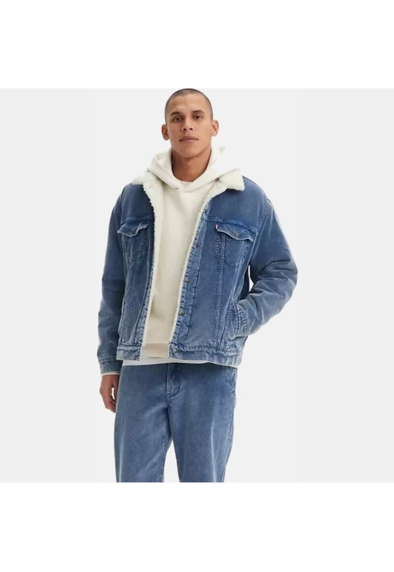 Jacheta barbati - Bumbac - Albastru