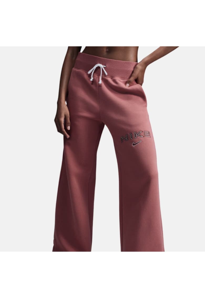 Pantaloni sport dama Fleece - bumbac - maro