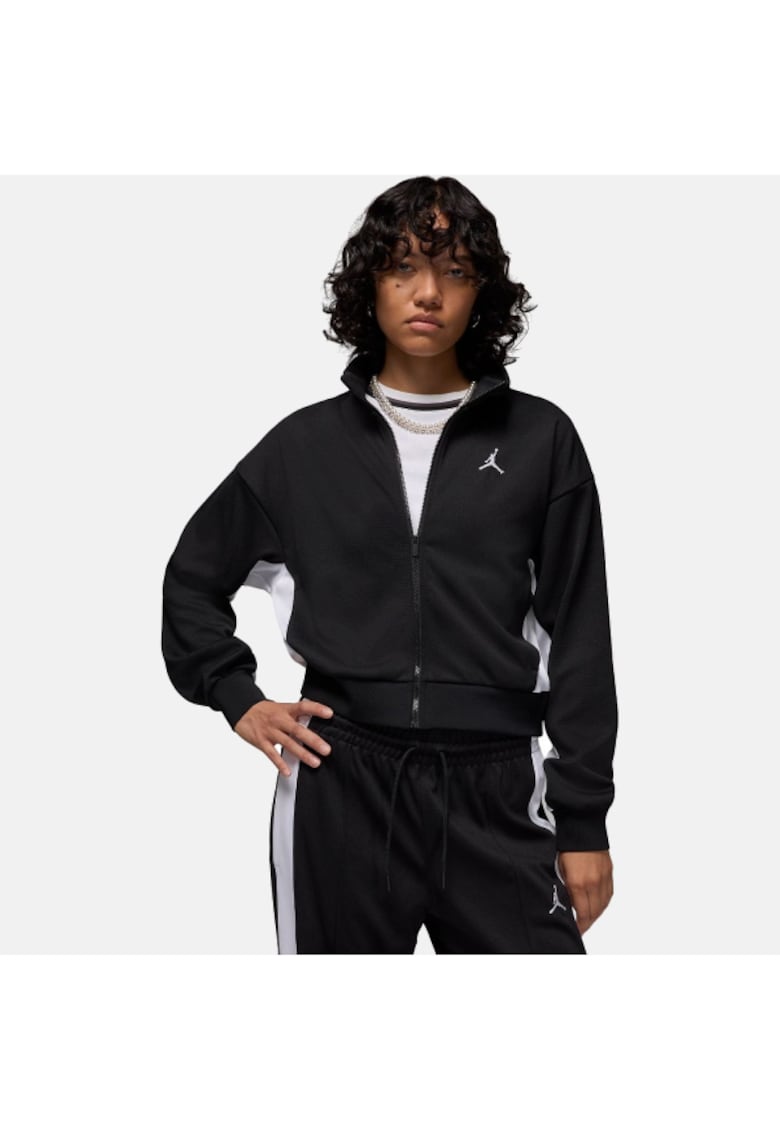 Geaca dama neagra - poliester - cu protectie impotriva vantului si caldura.