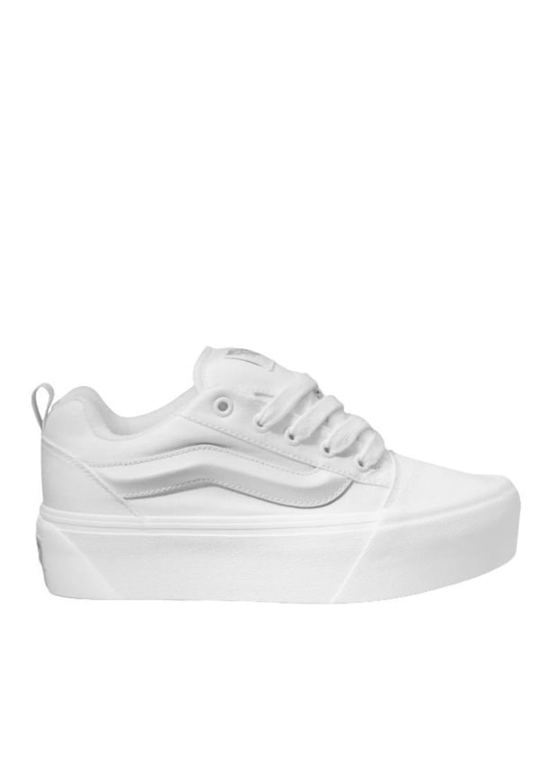 Pantofi dama Knu Stack True - Piele intoarsa - Alb