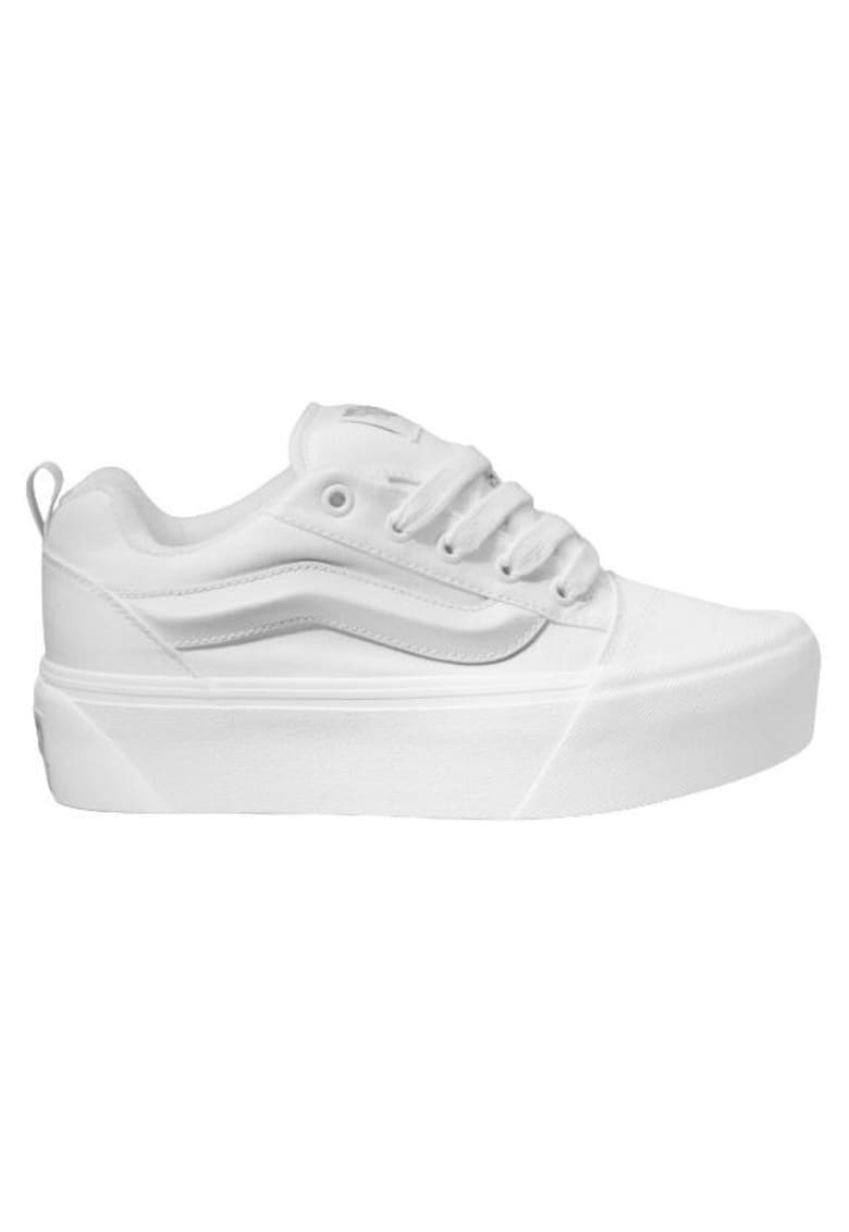 Pantofi dama Knu Stack True - Piele intoarsa - Alb