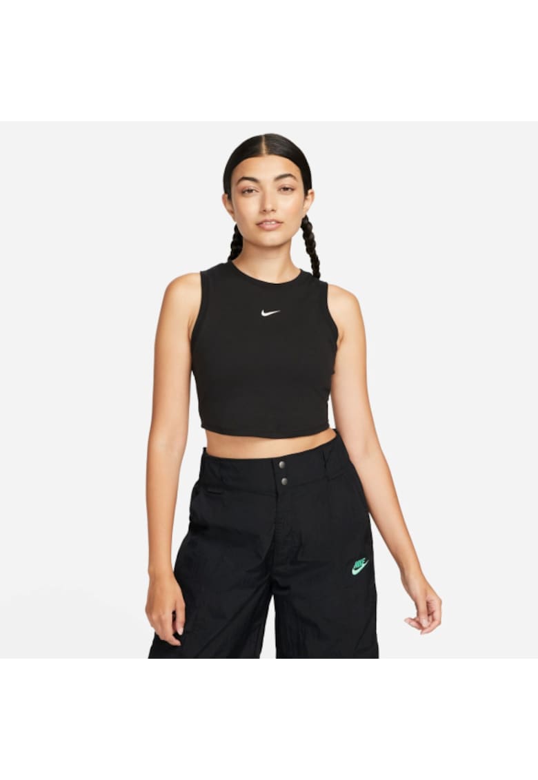 Maiou sport dama  Chill Knit - poliester/elasttan - negru -