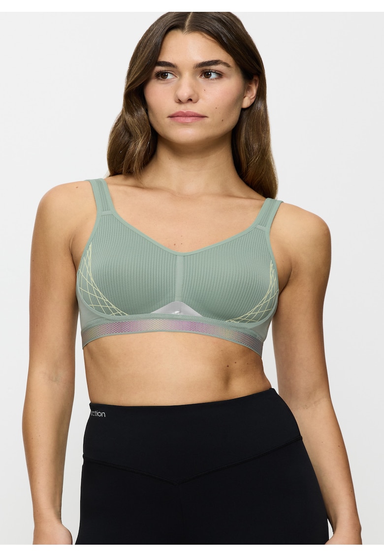TRIACTION CARDIO FLOW Bustiera sport fara armatura verde