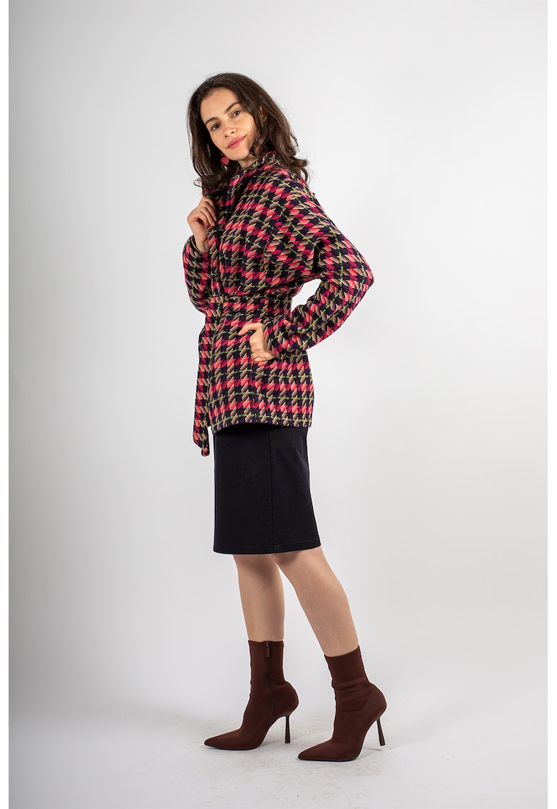 Haina scurta din amestec de lana - in carouri