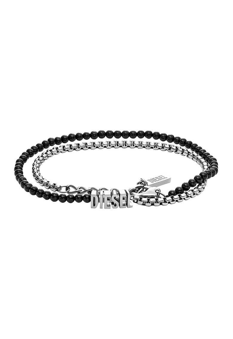 Bratara unisex convertibila - Negru/Argintiu