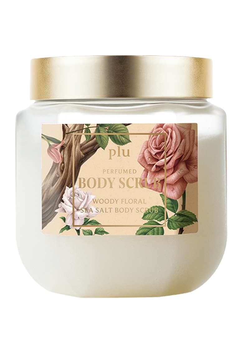 Perfumed Woody Floral Exfoliant de corp parfumat cu sare de mare 500 gr