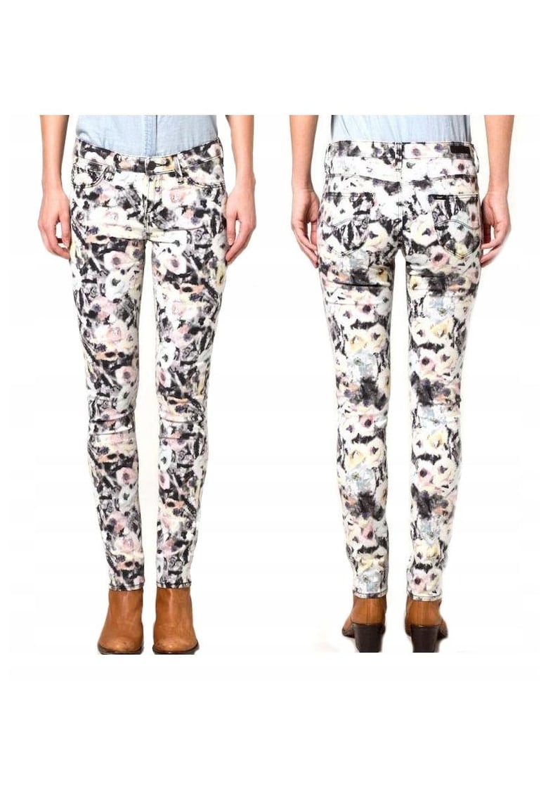 Blugi Dama - Scarlett - W25-L33 - Bumbac - Fermoar - Lungi - Talie Medie - 5 Bunzuare - High-Quality - Multicolor