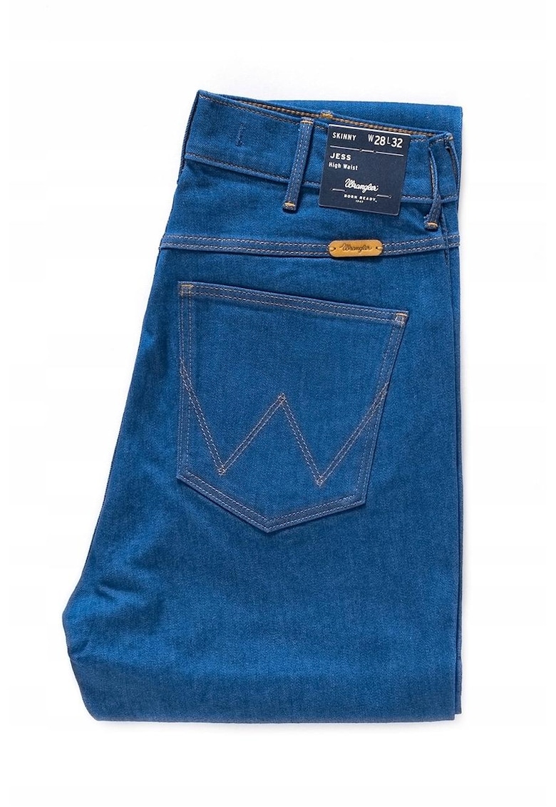 Blugi Dama - Jess - W28-L32 US - Bumbac - Fermuar - Dungi Lungi - 5 Buzunare 2 Mari 2 Medii Externe 1 Mic Intern - Talie Inalta - Albastru