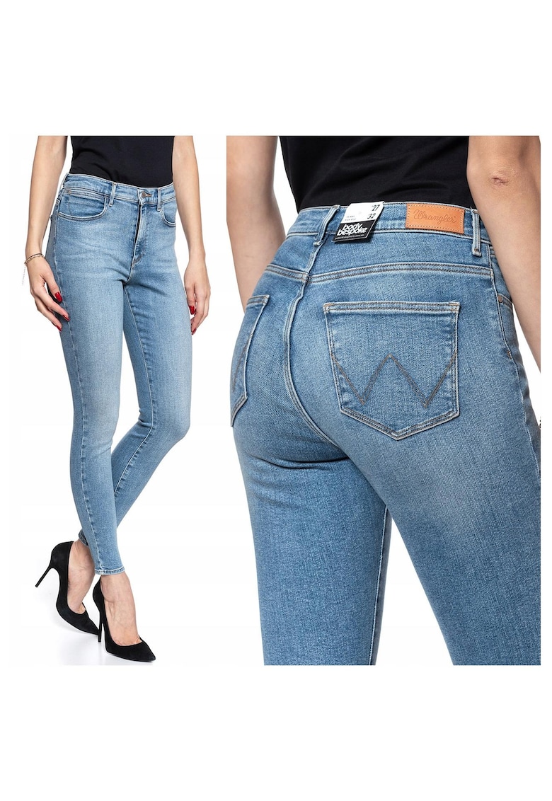 Blugi dama -  High Rise Skinny - 20950-184 - Bumbac - Lungi - Petite - Denim - W24-L32 US - Albastru