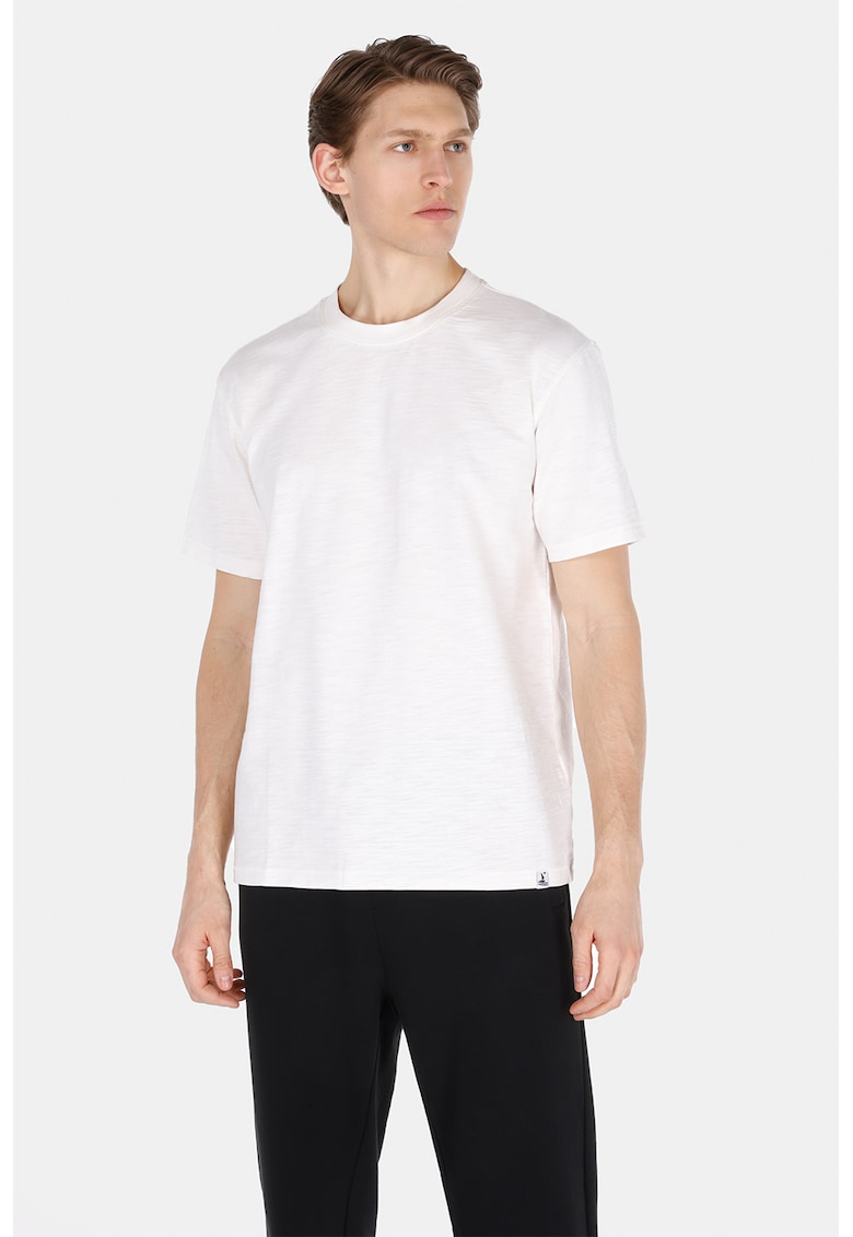 Tricou cu decolteu la baza gatului si maneci cazute