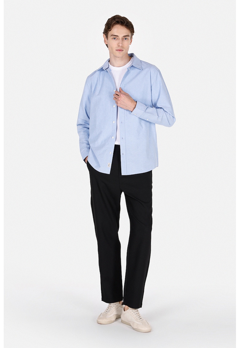Colins Camasa Oxford regular fit - Albastru deschis