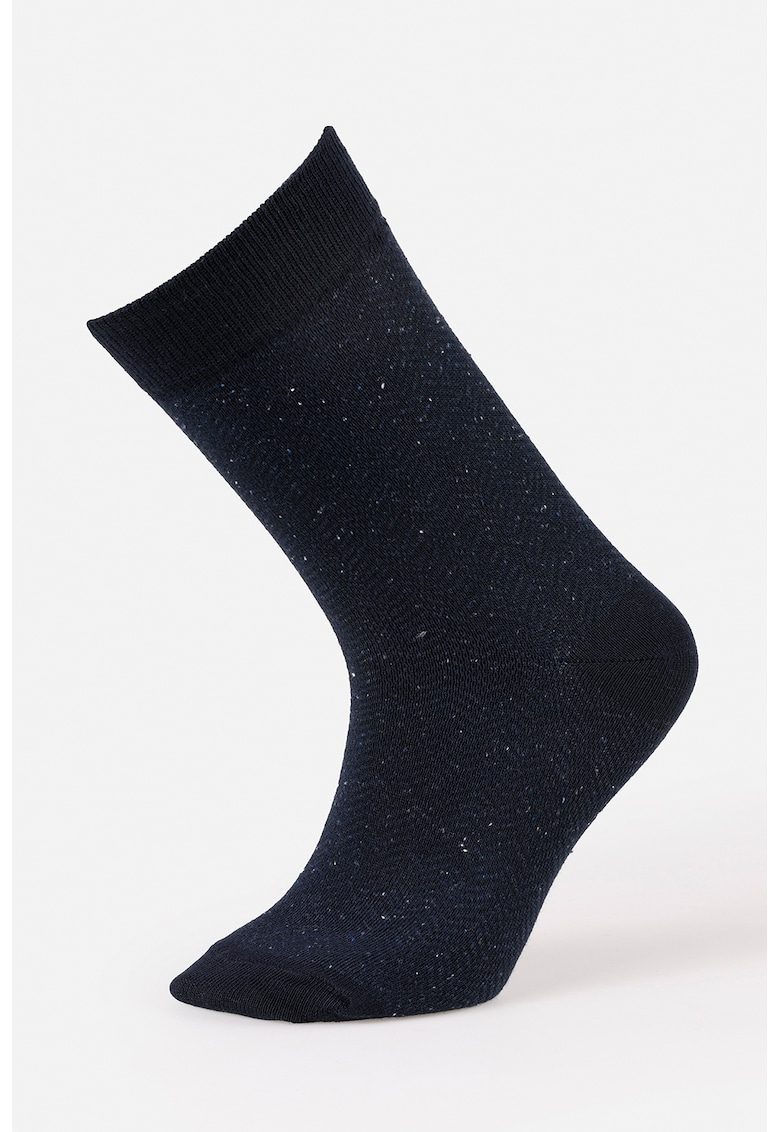 Sosete lungi din amestec de bumbac - Bleumarin