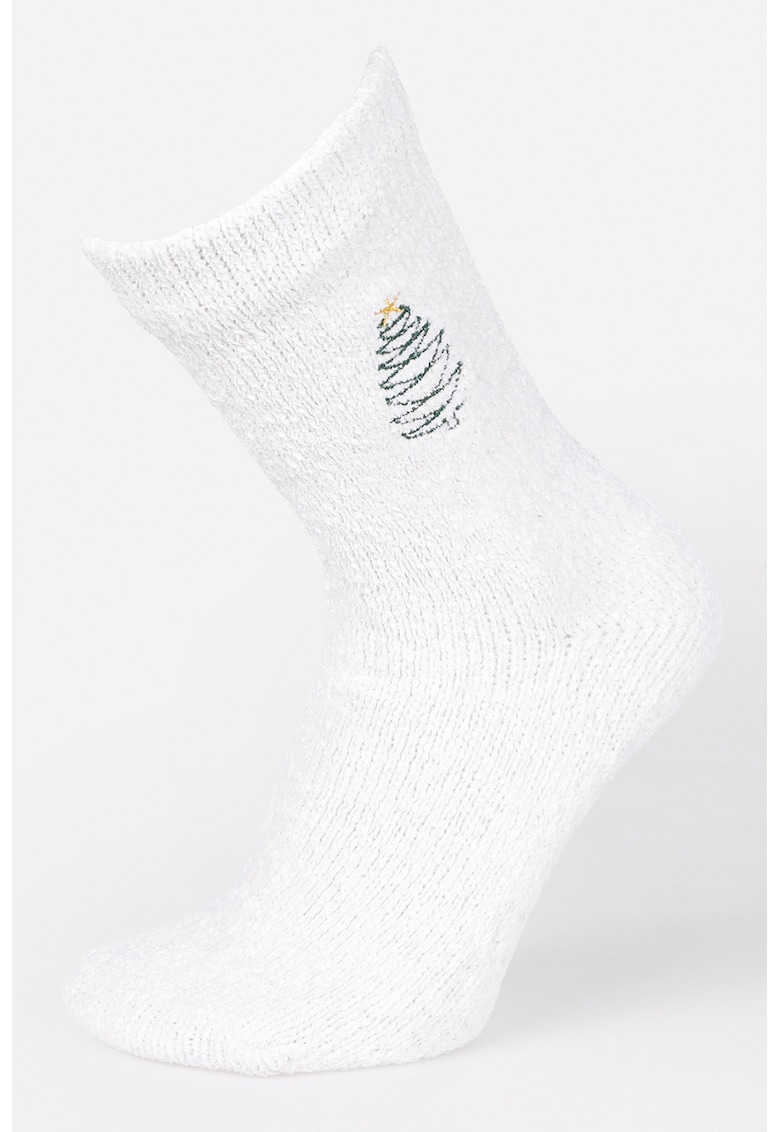 Sosete lungi cu model de Craciun