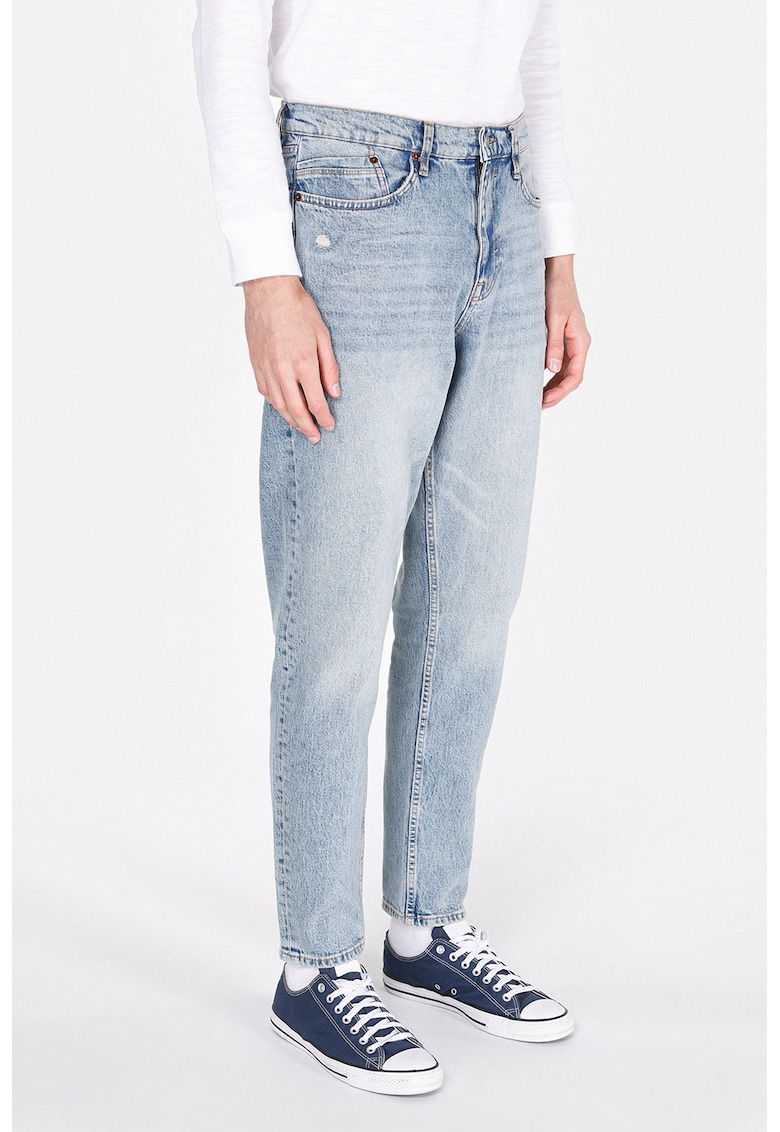 Blugi cu talie medie - Albastru deschis