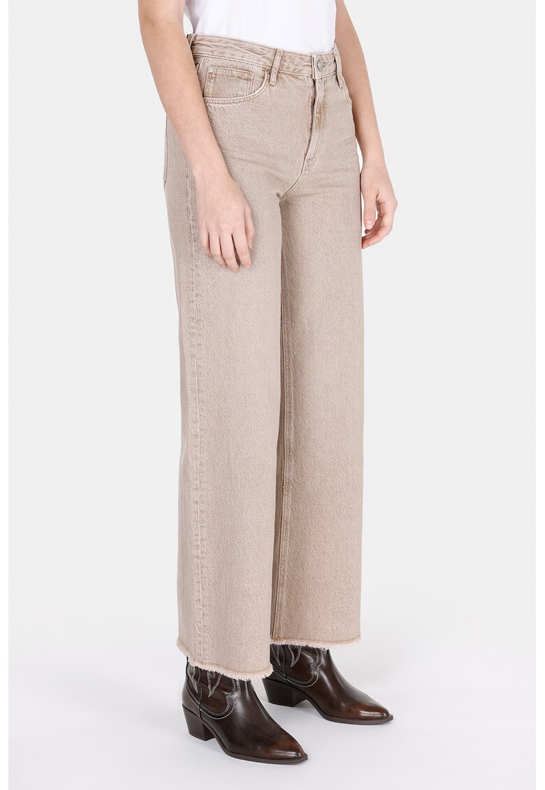 Blugi uni cu croiala ampla - Maro nisip