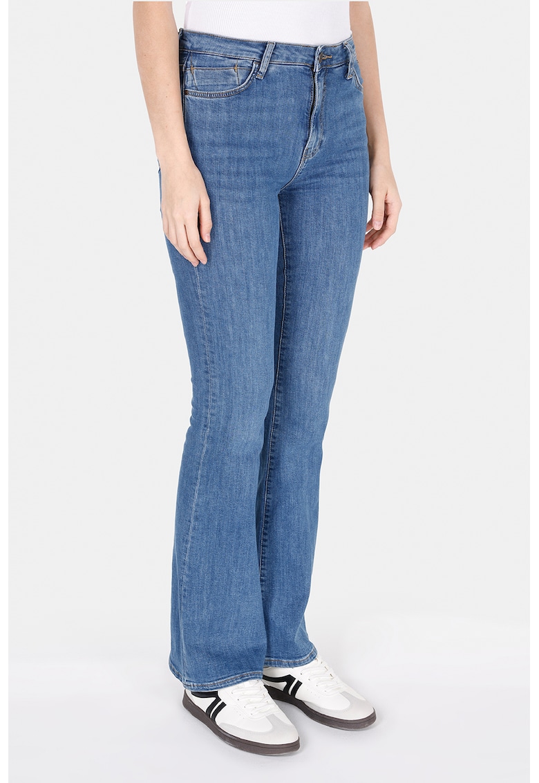 Blugi bootcut cu 5 buzunare