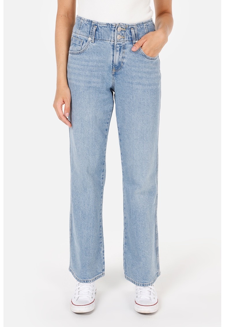Blugi cu croiala ampla - Albastru prafuit