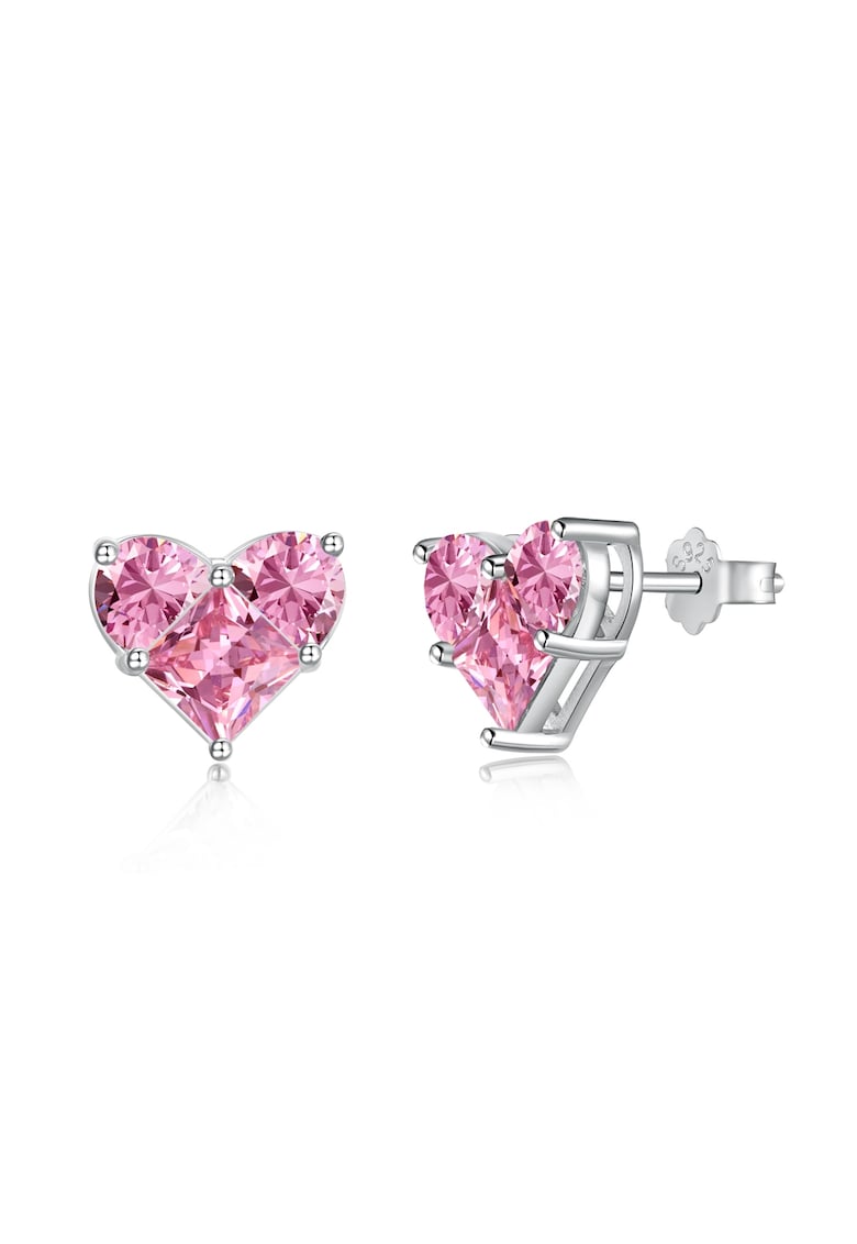 Una Vida Cercei Valentine's Argint - Inimoara Roz