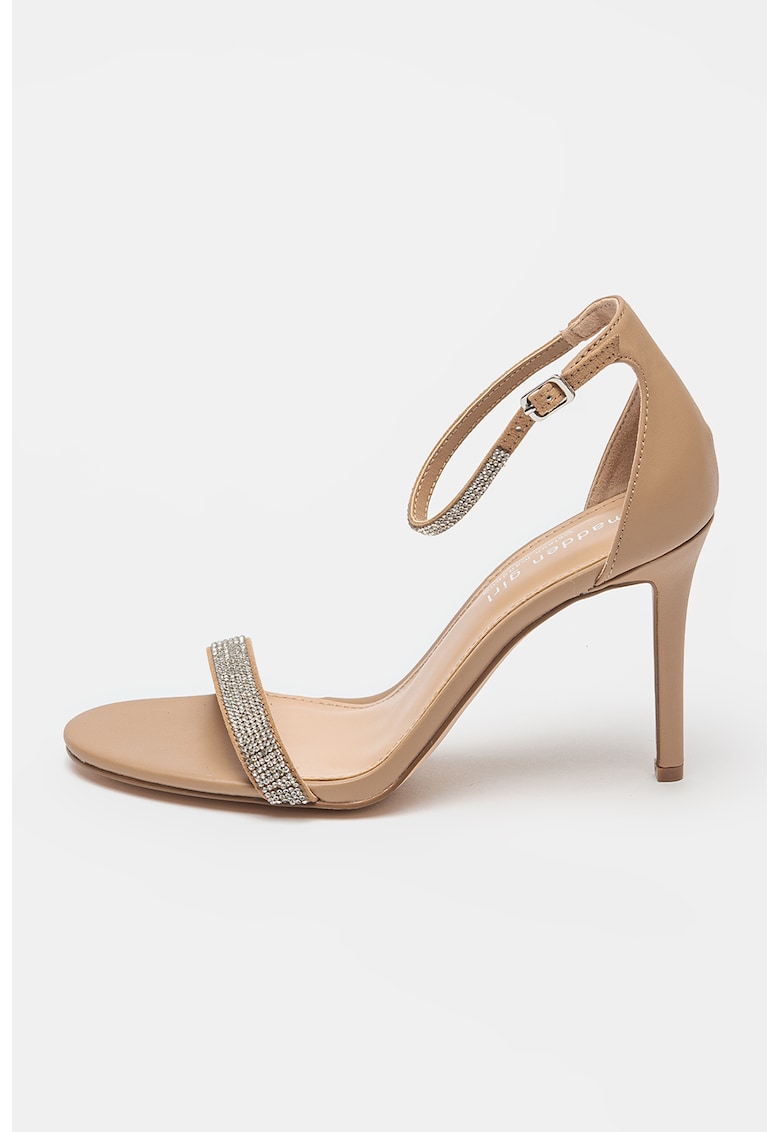 Sandale stiletto Brazen R - Maro inchis/Argintiu