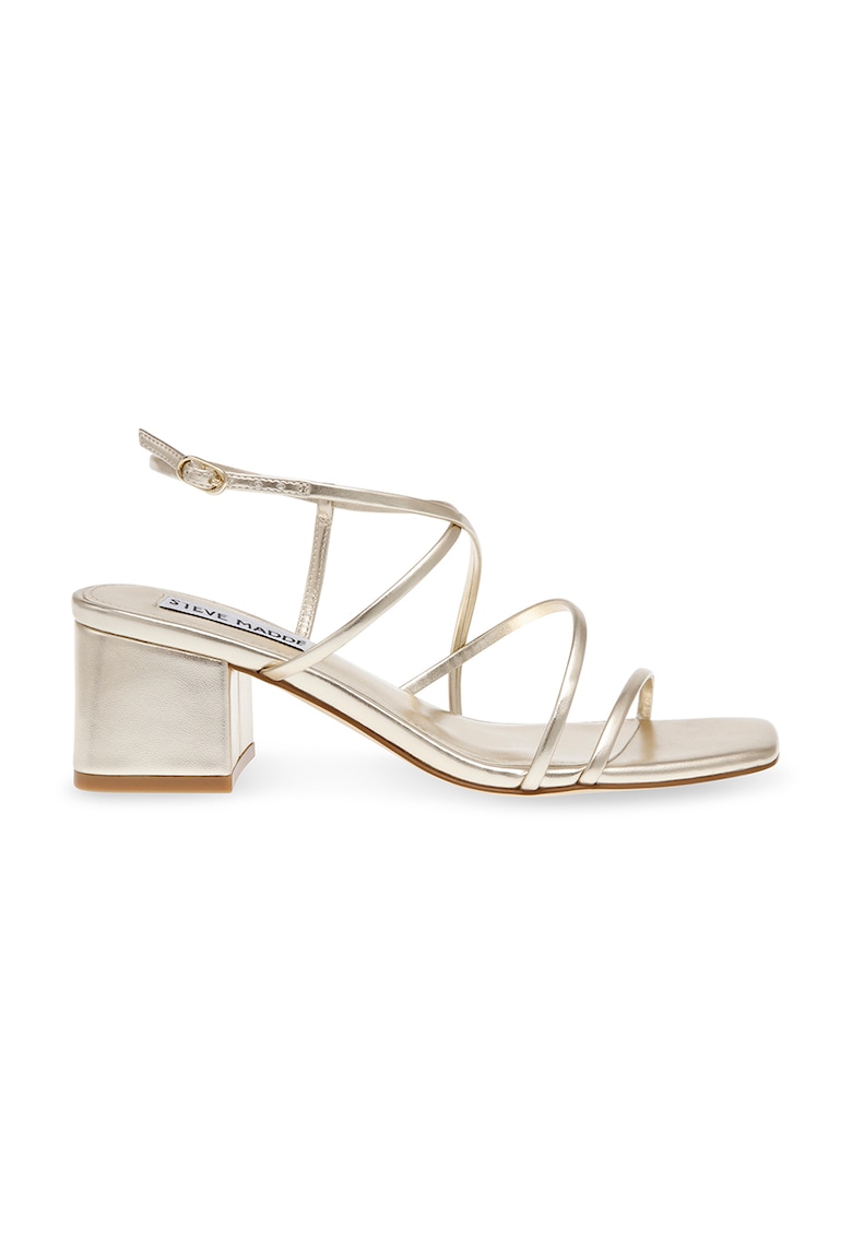 Sandale cu barete multiple si toc masiv Remmi