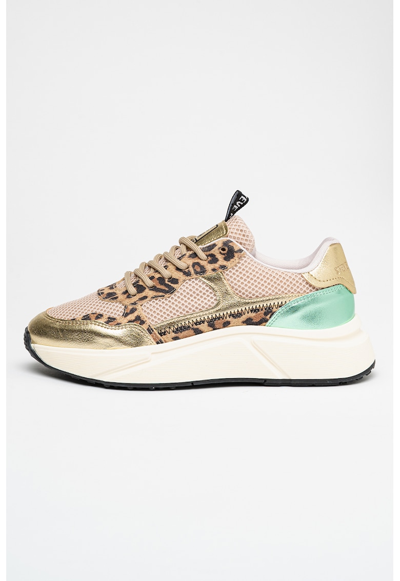 Pantofi sport Starlyn wedge cu aspect metalizat Pantofi sport Starlyn wedge cu aspect metalizat