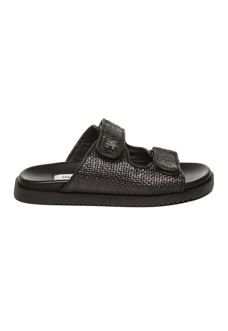 Papuci din piele ecologica cu velcro