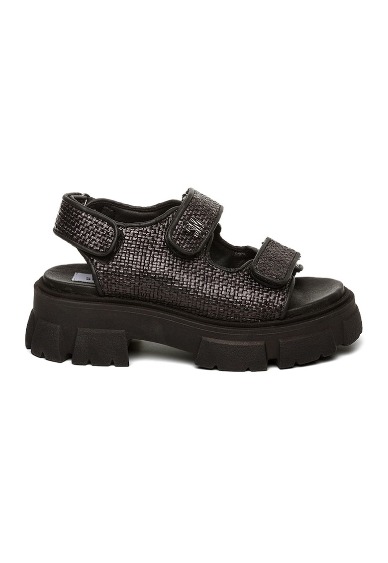 Sandale cu aspect masiv si inchidere velcro