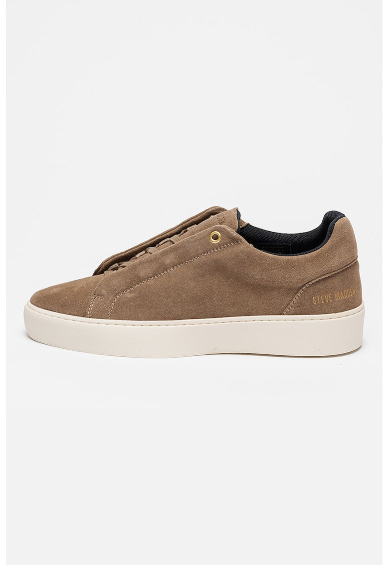 Pantofi sport din piele Lennox - Maro inchis