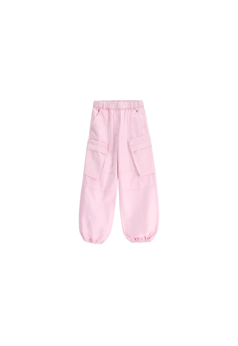 Pantaloni fete - bumbac - roz