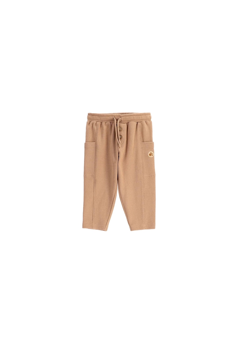 Pantaloni sport baieti - bumbac - bej