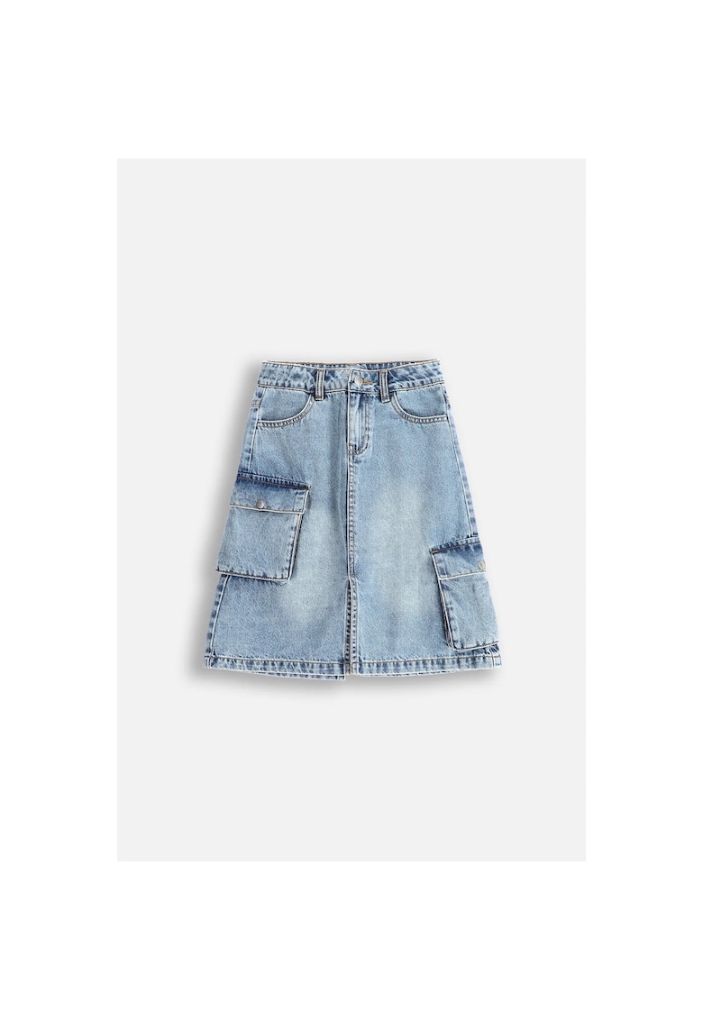 Fusta in A din denim