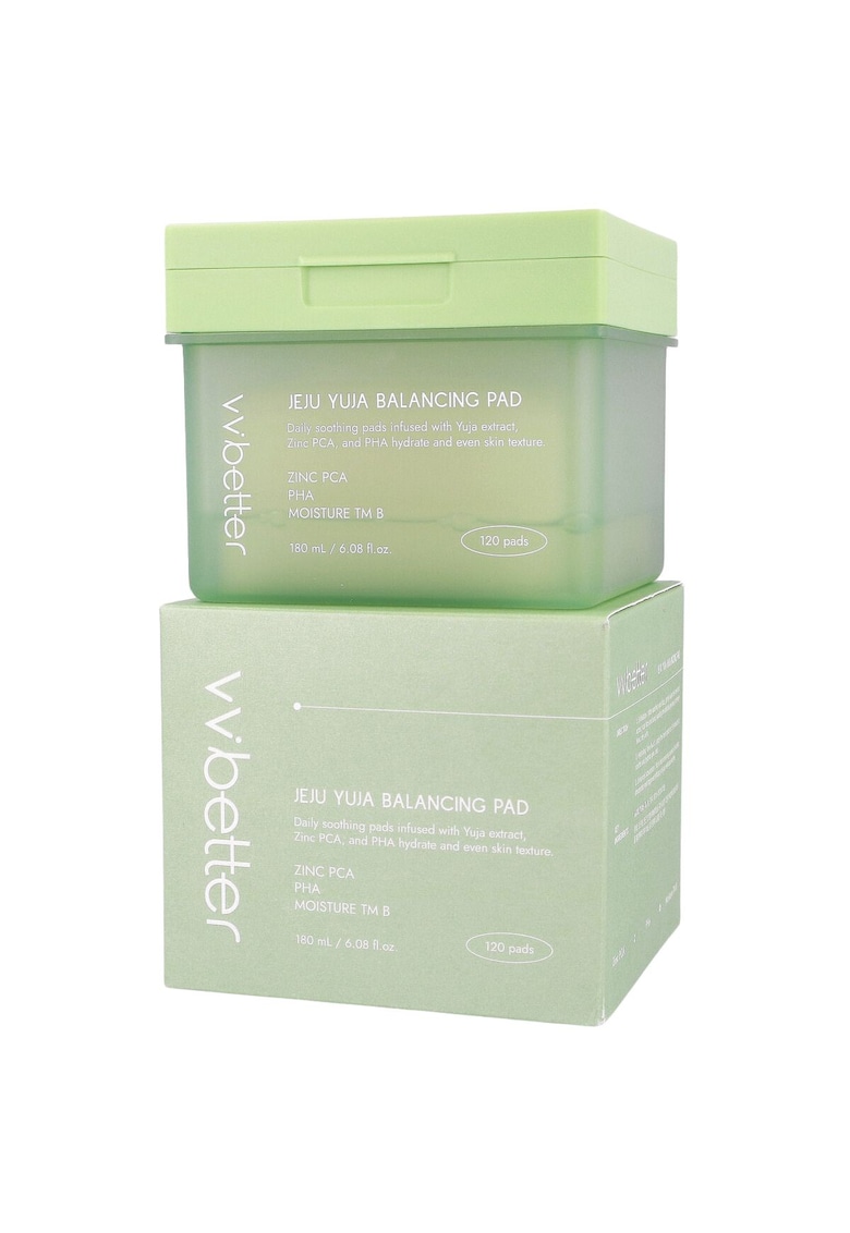 Tampoane faciale iluminatoare - JEJU YUJA BALANCING PAD - 120 buc