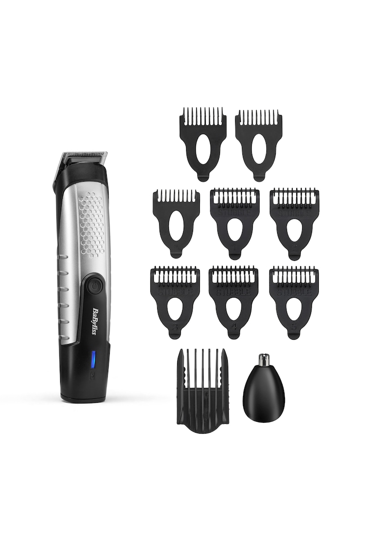 Trimmer Lithium Power Beard - autonomie 80 min - lame late din otel - functionare fara fir - negru