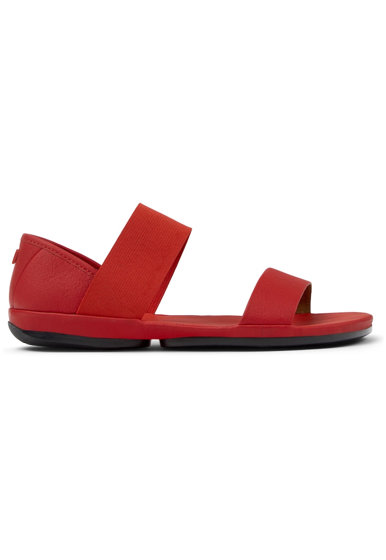 Sandale de piele cu bareta elastica Right Nina 23423 - Rosu vermillion