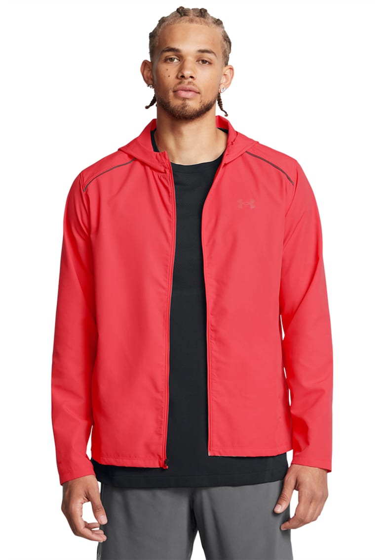 Jacheta cu gluga pentru alergare UA Storm