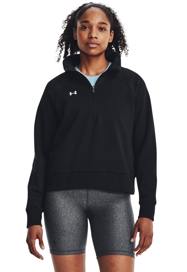 Bluza de trening din fleece cu fenta cu fermoar pentru fitness UA Rival