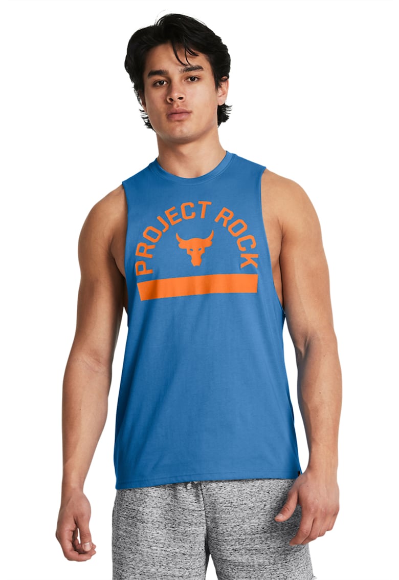 Tricou cu imprimeu logo - pentru fitness