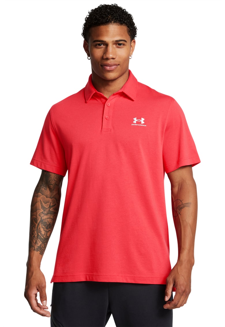 Tricou polo cu detaliu logo - pentru fitness