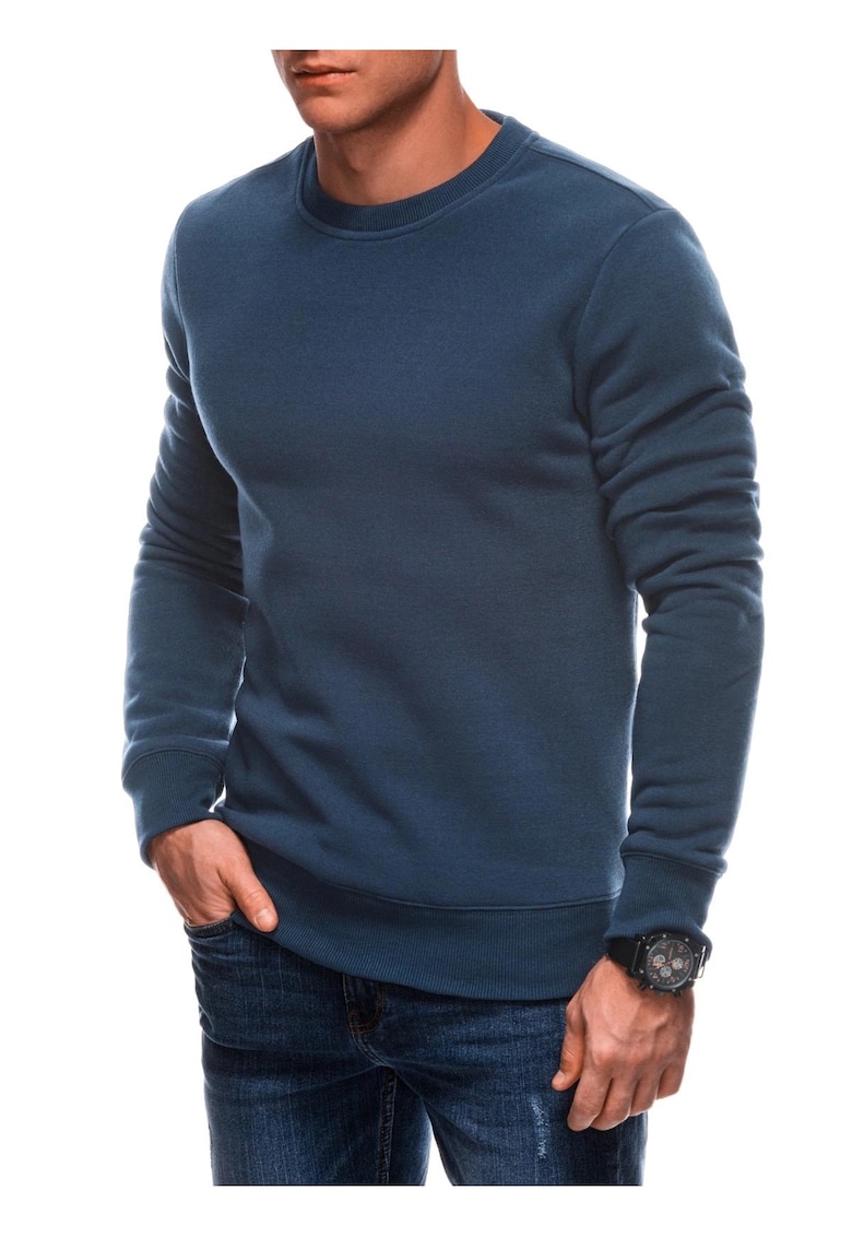 Bluza EM-SSBN-0100 - Barbati - Fara fermoar - Fara gluga - Albastru inchis