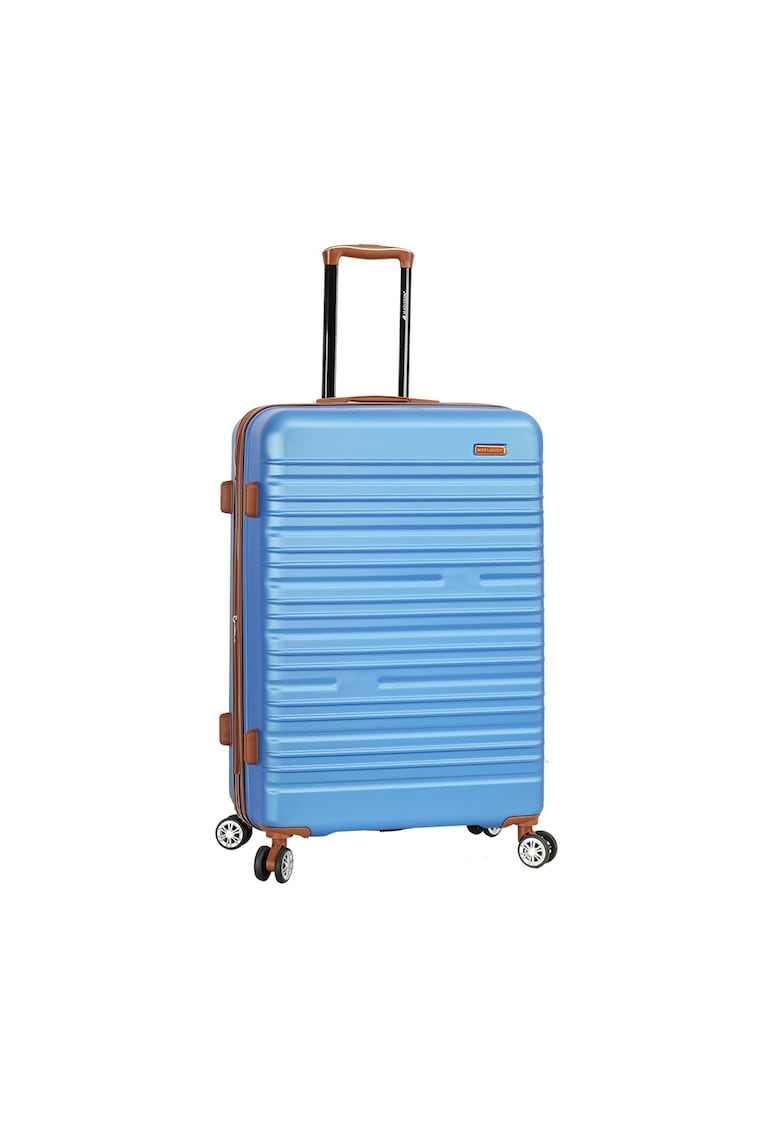 Troler mare extensibil SW33803 - ABS - cifru - 4 roti duble - 77 cm - albastru
