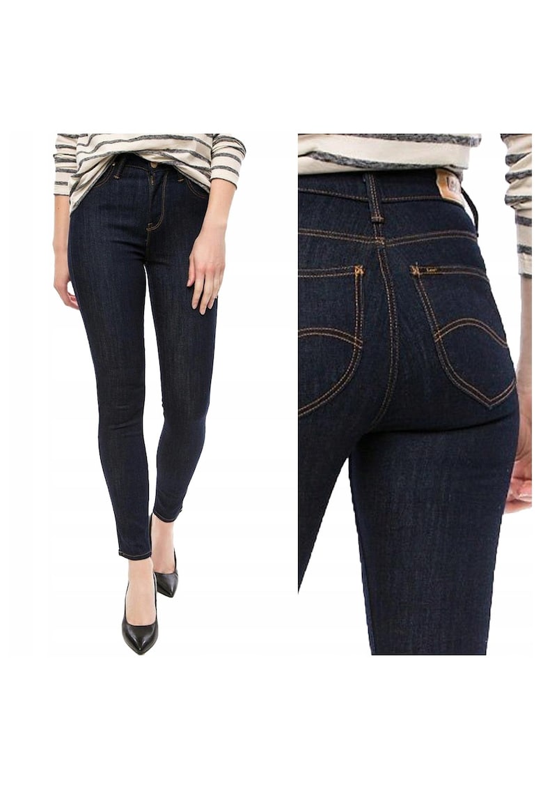 Blugi Dama - Scarlett High - W25 L33 US - Bumbac - Zipper - Lung - 5 Buzunare 2 Mari 2 Medii Exterioare 1 Mic Interior - Talie Inalta - Negru