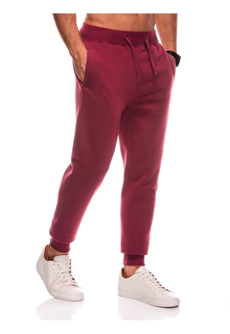 Pantaloni lungi sport EM-PABS-0108 - Barbati - Cu snur - Joggers - Bordeaux