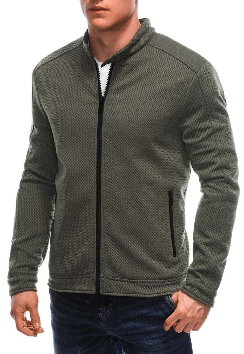 Jacheta regular-fit cu fermoar