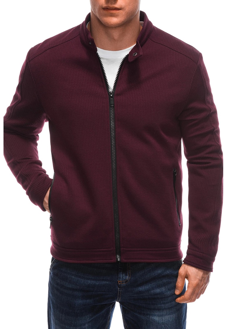 Jacheta regular-fit cu fermoar