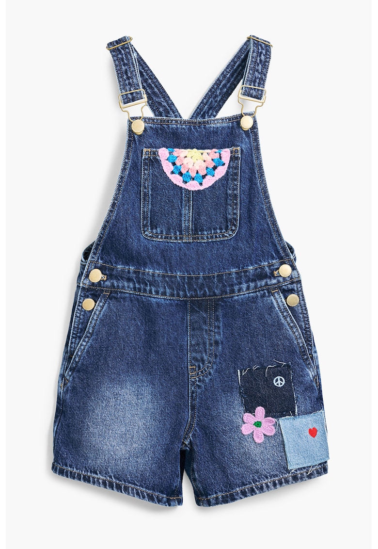 Salopeta scurta de denim