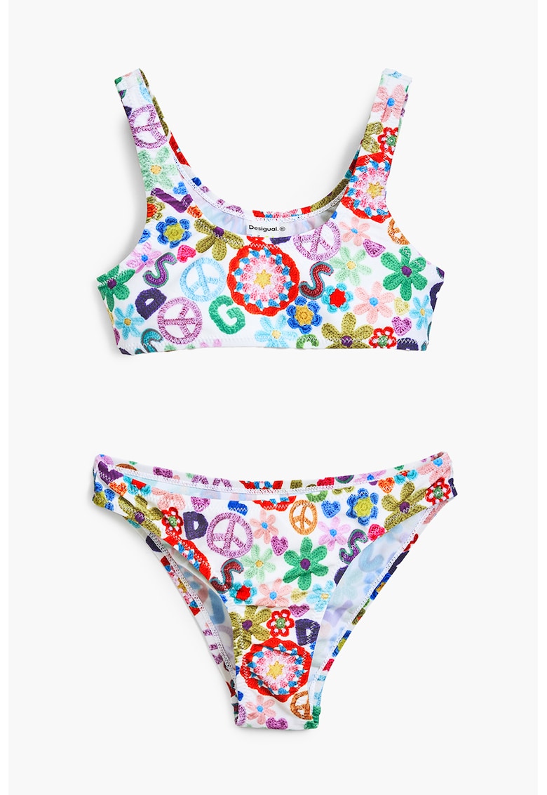 Costum de baie in doua piese cu model