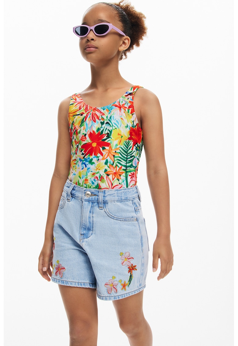 Costum de baie intreg cu model grafic